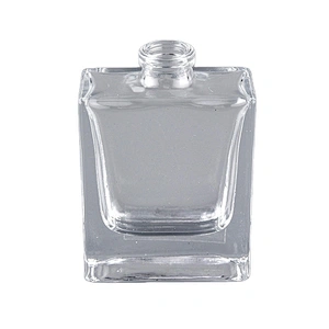 15ml Flat-Square Clear Glass Bottle with sprayer