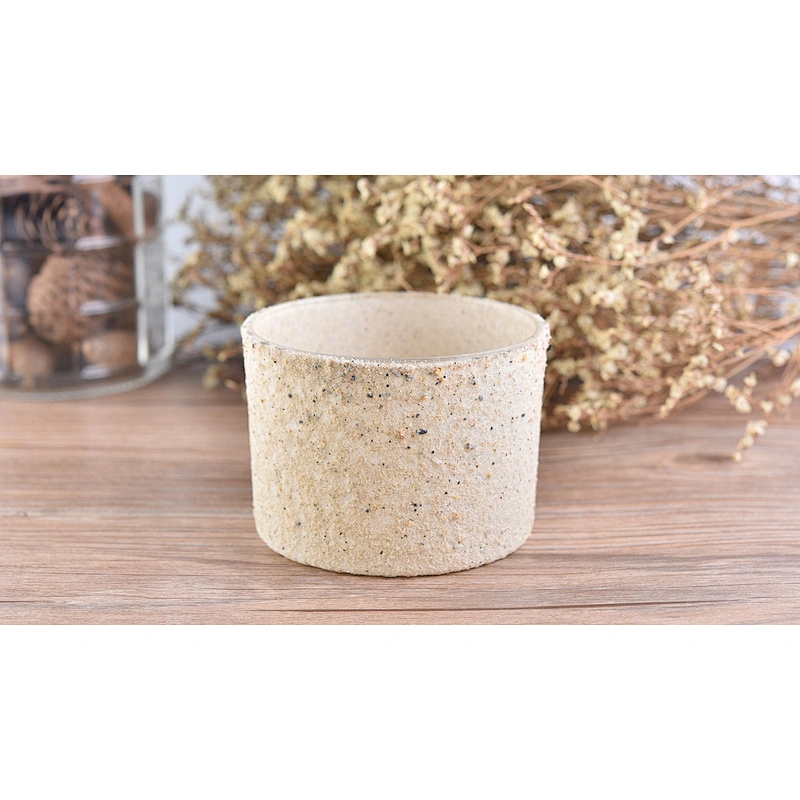Wholesales Home decor custom decorative empty concrete candle container