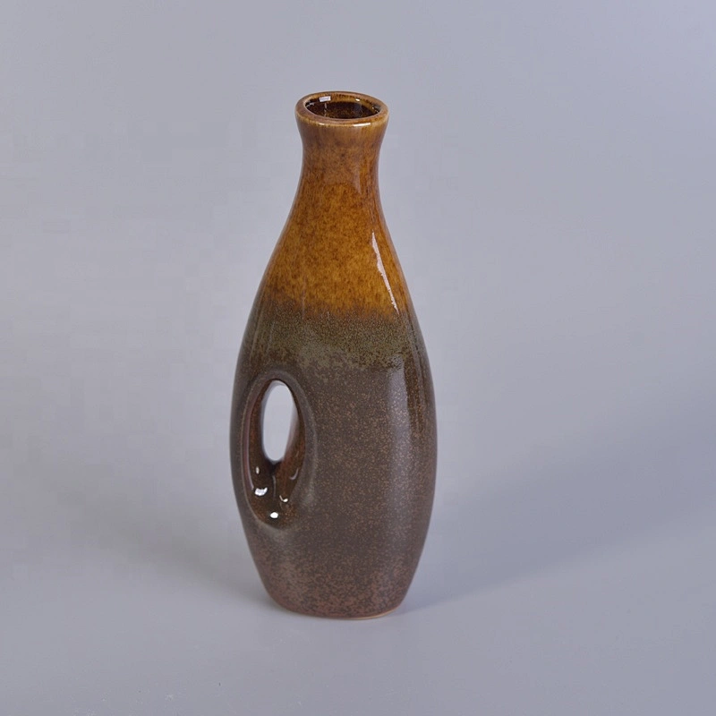 200ml home decorative amber reed ceramic diffuser bottle