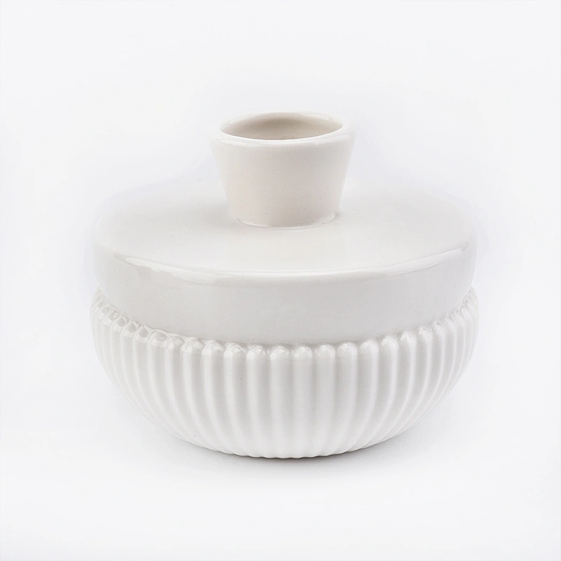 230ml white ceramic reed diffuser bottles for home fragrance