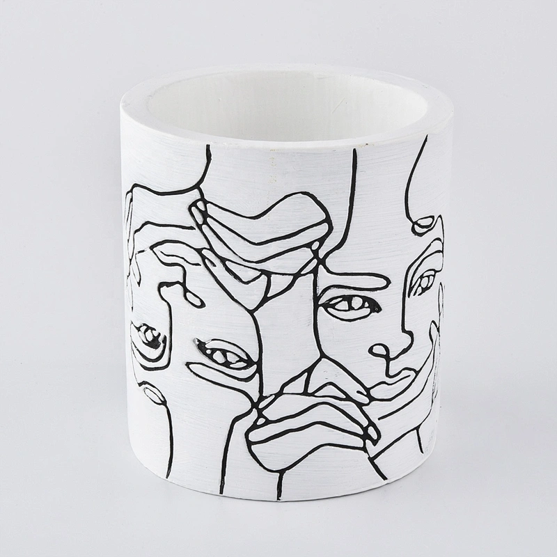 10oz Sunny white votive ceramic candle holder