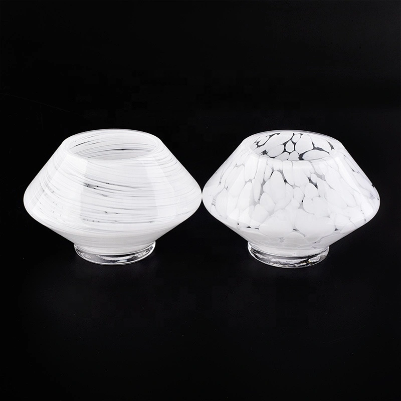 Sunny new design white tealight glass candle holder 8oz 10oz 11oz