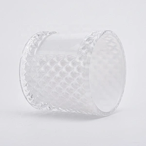 Unique Decorative colour Glass Candle Holder with lid