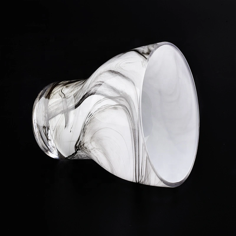 10oz 16oz 20oz Luxury bulk votive white glass jar candle holders
