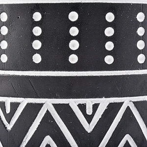 800ml Custom cylinder black Concrete Candle jar