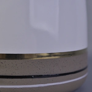 Sunny design White customized Ceramic Candle containers 10oz 20oz