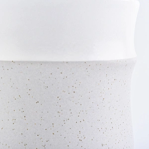 In bulk empty grey custom finish ceramic candle jars