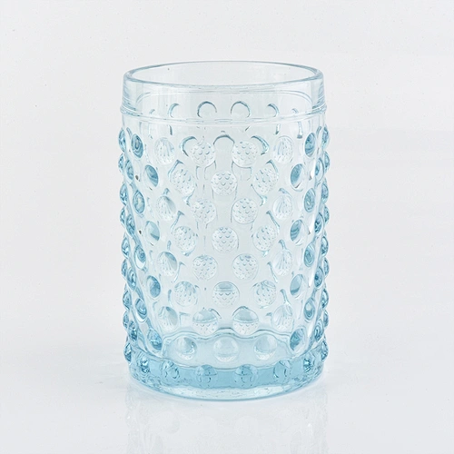400ml spray sky blue glass bath accessories sets glass cup for bathroom
