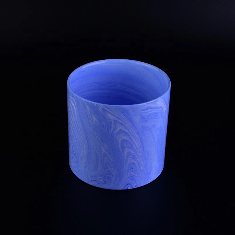 Home decoration colorful candle ceramic holder 10oz 20oz