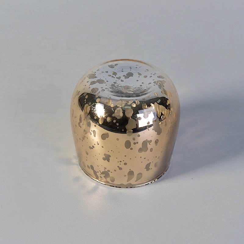 Party decoration mercury gold glass candle holder 150ml
