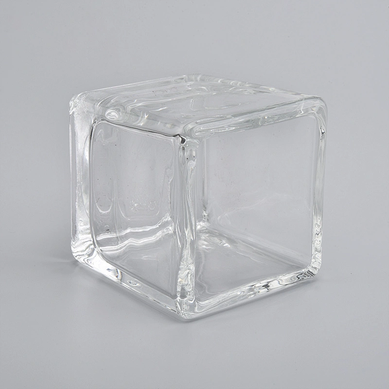 70ml 120ml 280ml Square Shaped Glass Candle Holder Wholesale
