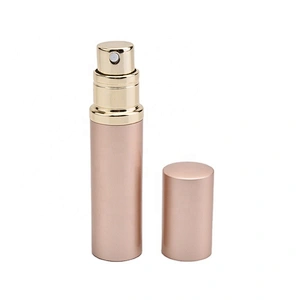 Round 5ml 10ml Twist Up Metal Spray Aluminium Portable Refillable Perfume Atomizer bottle