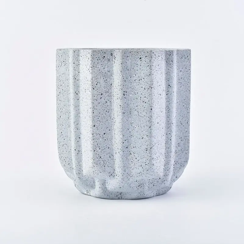 eco friendly 10oz concrete candle making empty jars containers
