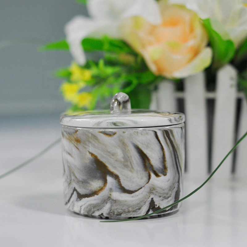 Vintage home decoration votive ceramic candle holders with cover