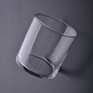 14oz clear elegant glass candle holders home decorations candle vessels