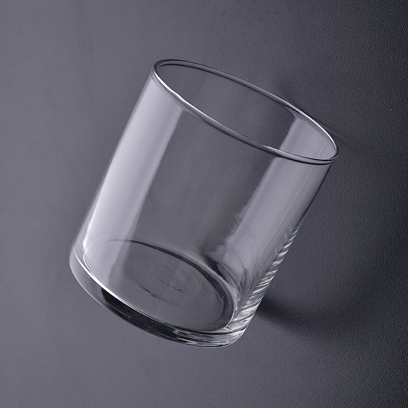 14oz clear elegant glass candle holders home decorations candle vessels