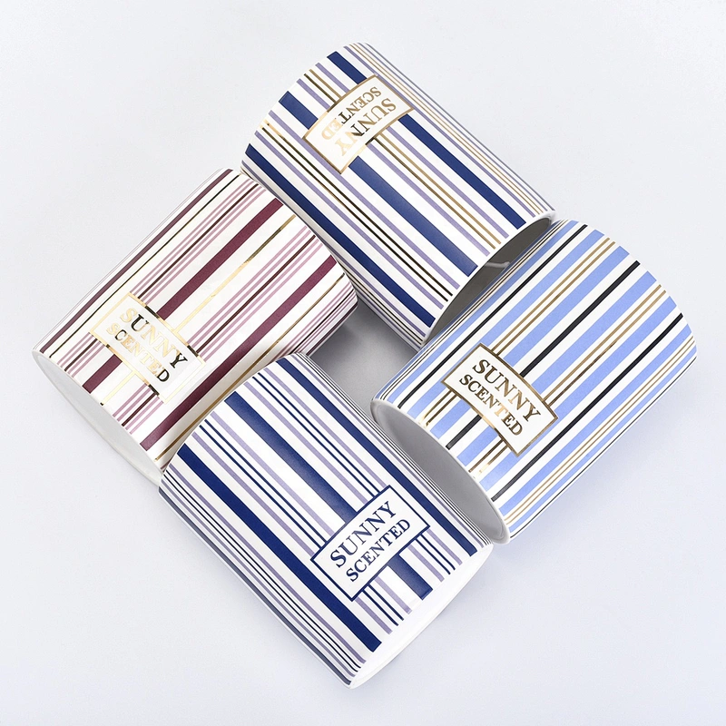 10oz Wholesales luxury custom scented cylinder ceramic candle jar holders