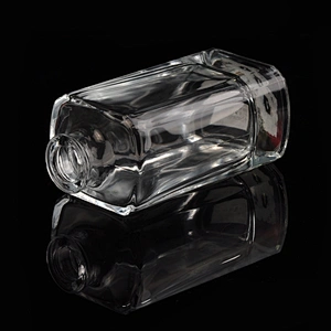 6oz square transparent high-white glass diffuser bottles fragrance bottles for home decor