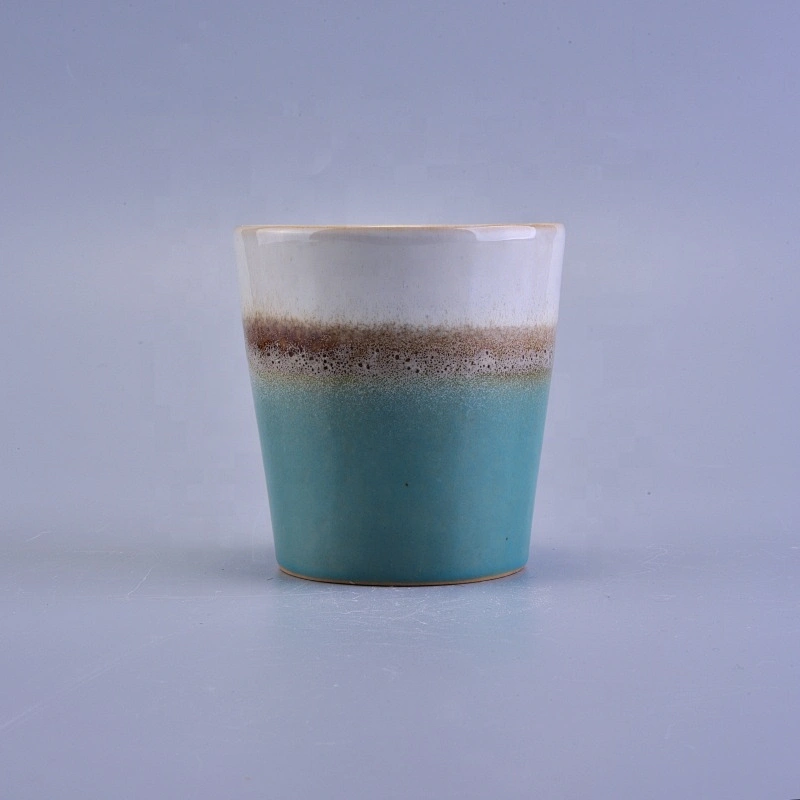 Roman religious blue candle glass jar in bulk 100ml