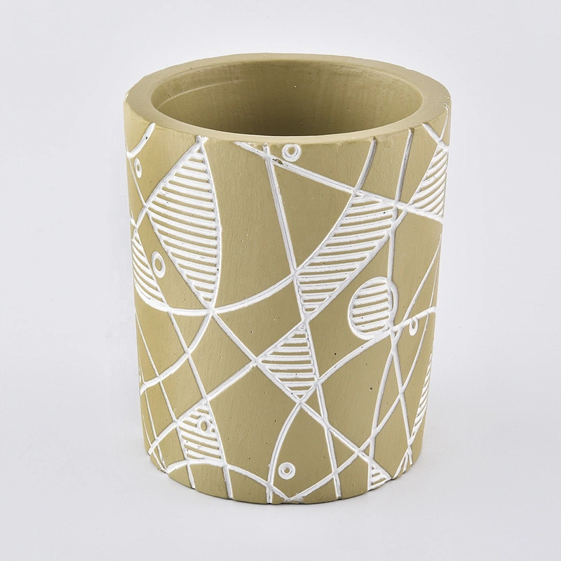 10oz Wholesales Luxury gold decorative Ceramic Candle holders