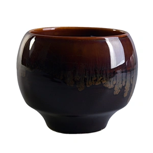 Manufacturer brown luxury ceramic holder for candle making