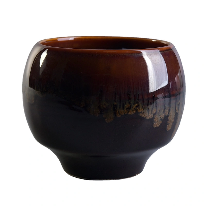 Manufacturer brown luxury ceramic holder for candle making