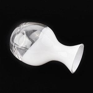 White overlay glass reed diffuser bottles glass vessel fragrance