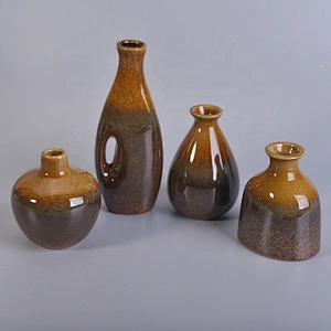 200ml home decorative amber reed ceramic diffuser bottle