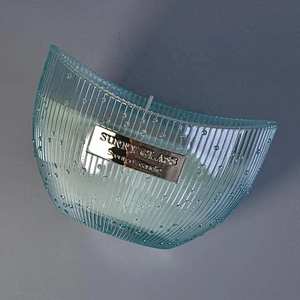10oz Custom boat shaped blue glass candle jars in bulk