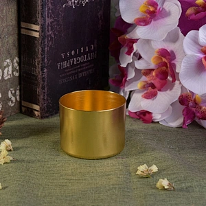 Golden Metal aluminium tealight cup candle holder