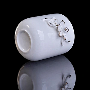 10oz 20oz Wholesales cylinder white candle ceramic holders