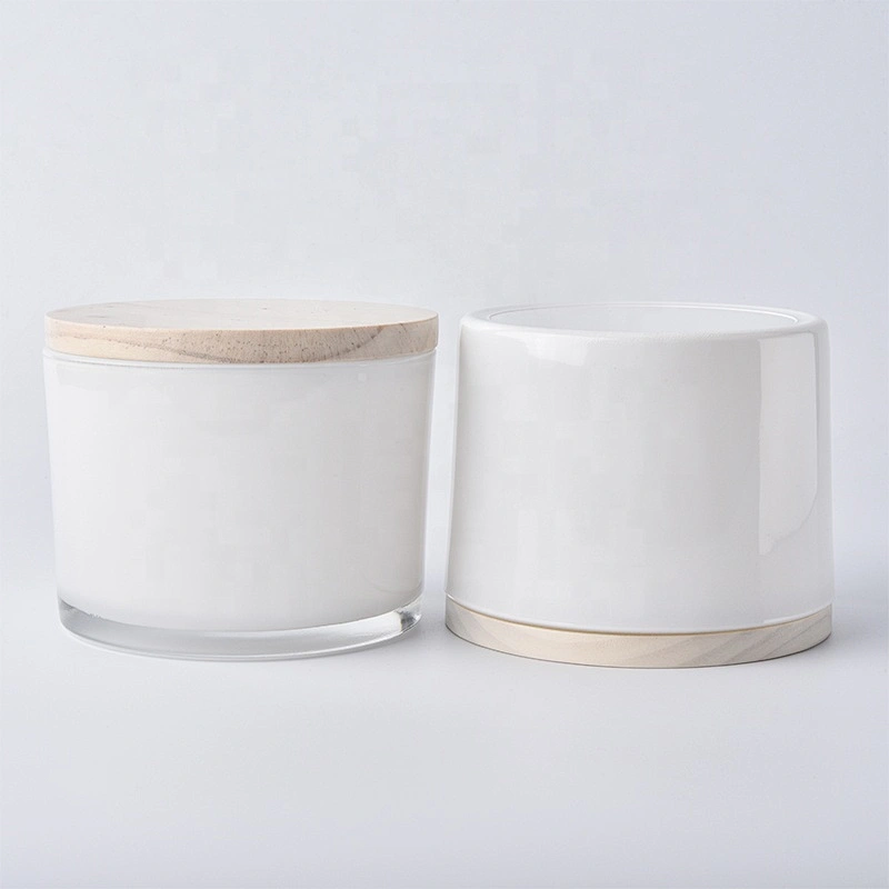 hot sales glass candle jar with metal lid