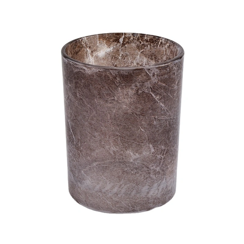 Wholesales brown votive matte glass candle jars 8oz 10oz 12oz