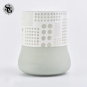 Sunny Glass great design 320ml ceramic candle jars  made in China