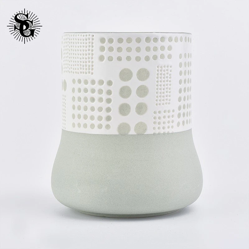 Sunny Glass great design 320ml ceramic candle jars  made in China