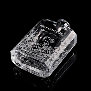 Sunny logo printing crystal square reed glass diffuser bottles