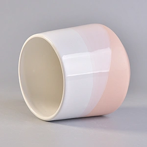 Beautiful Soy Wax Ceramic Candle Vessels For Home Decoration