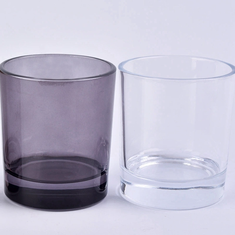 luxury 7oz thick base glass candle jars