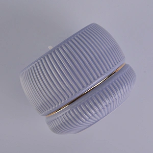 Manufacturer empty tealight custom color ceramic candle jars 10oz
