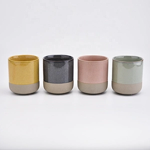 10oz matte colored scented ceramic candle jar bulk