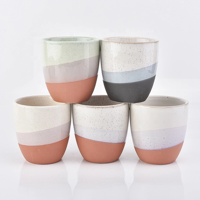 Modern Customized empty matte candle ceramic holders