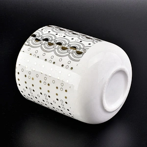 Wholesales elegant scented ceramic candle tumbler jars in bulk