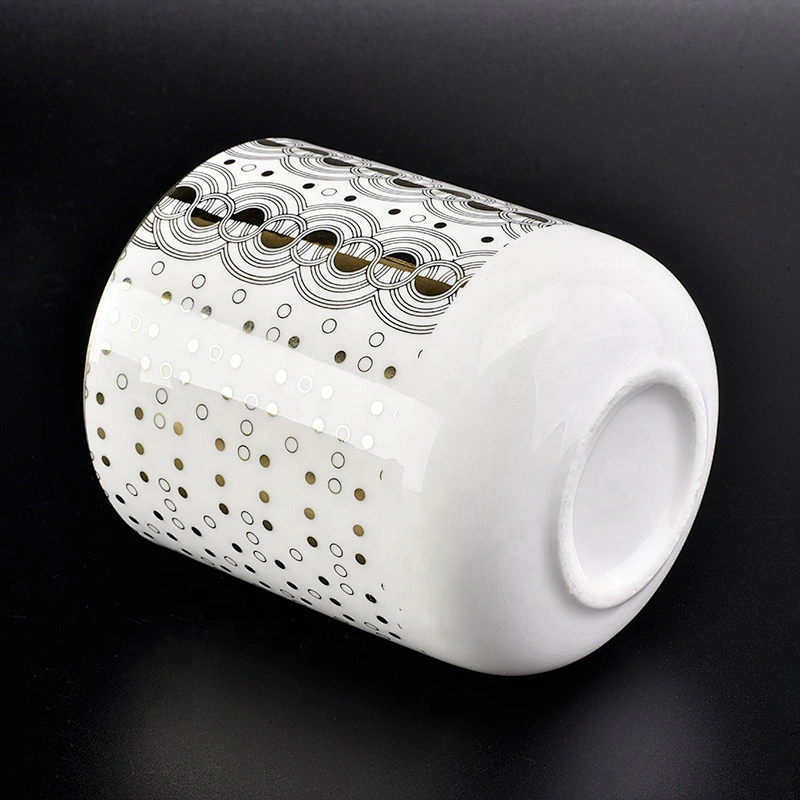 Wholesales elegant scented ceramic candle tumbler jars in bulk