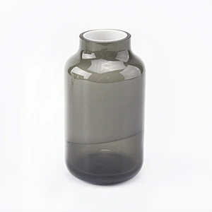 150ml cylinder grey overlay glass reed diffuser bottles