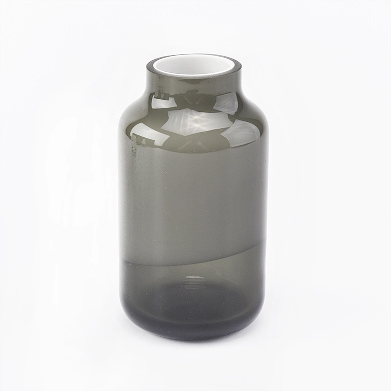 150ml cylinder grey overlay glass reed diffuser bottles