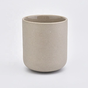 8oz Frosted empty ceramic candle jar candle making supplies