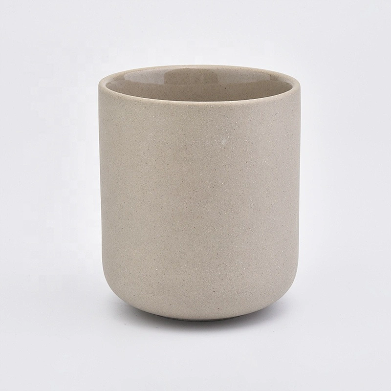 8oz Frosted empty ceramic candle jar candle making supplies