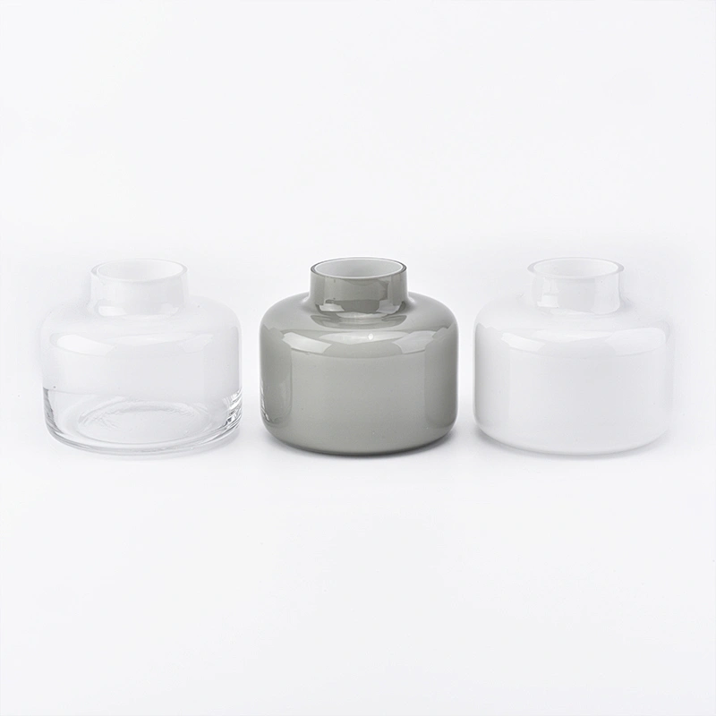 620ml white overlay glass reed diffuser bottles