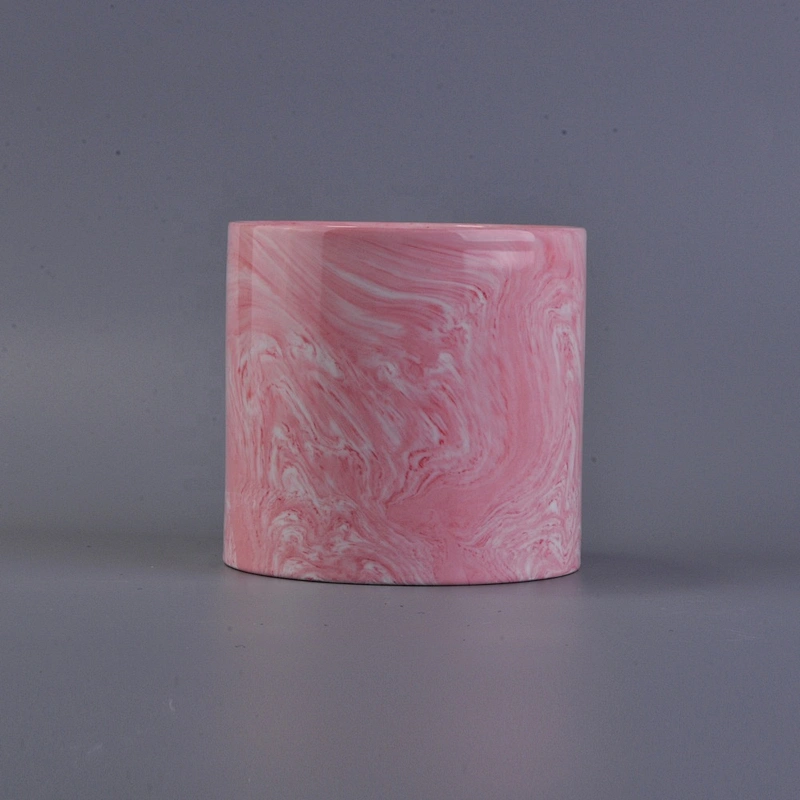 Sunny new design pink tealight ceramic candle holder home decoration