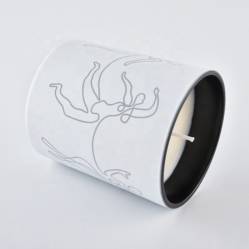 Home decor laser carve glass candle holders